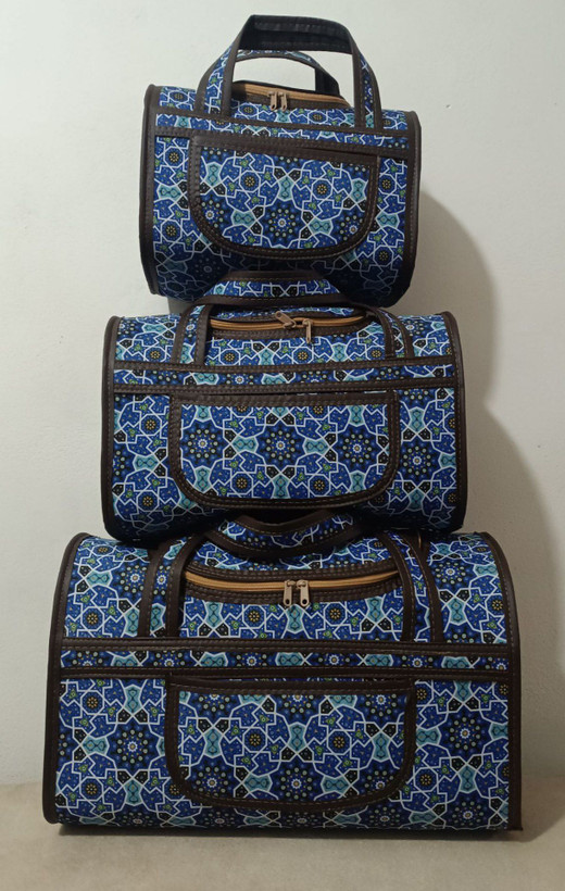 کیف سه تیکه کرپ لمنت شده