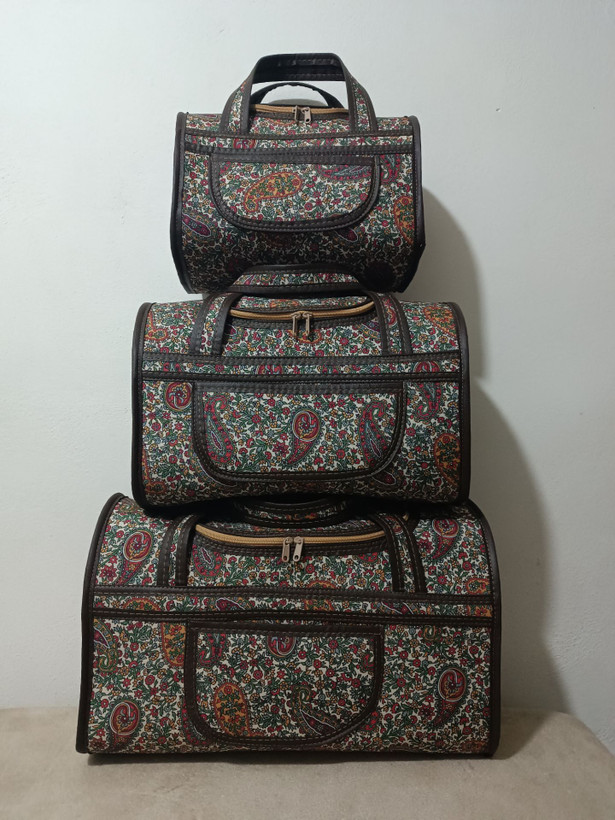 کیف سه تیکه کرپ لمنت شده