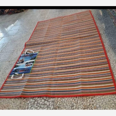 زیرانداز مسافرتی حصیر پلاستیکی ۹ یاردی لبه دوخت مواد اولیه